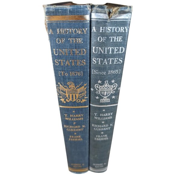 Alfred A. Knopf Other - A History of the United States 2 Vol Set 1960/61 T. Harry Williams Knopf HC